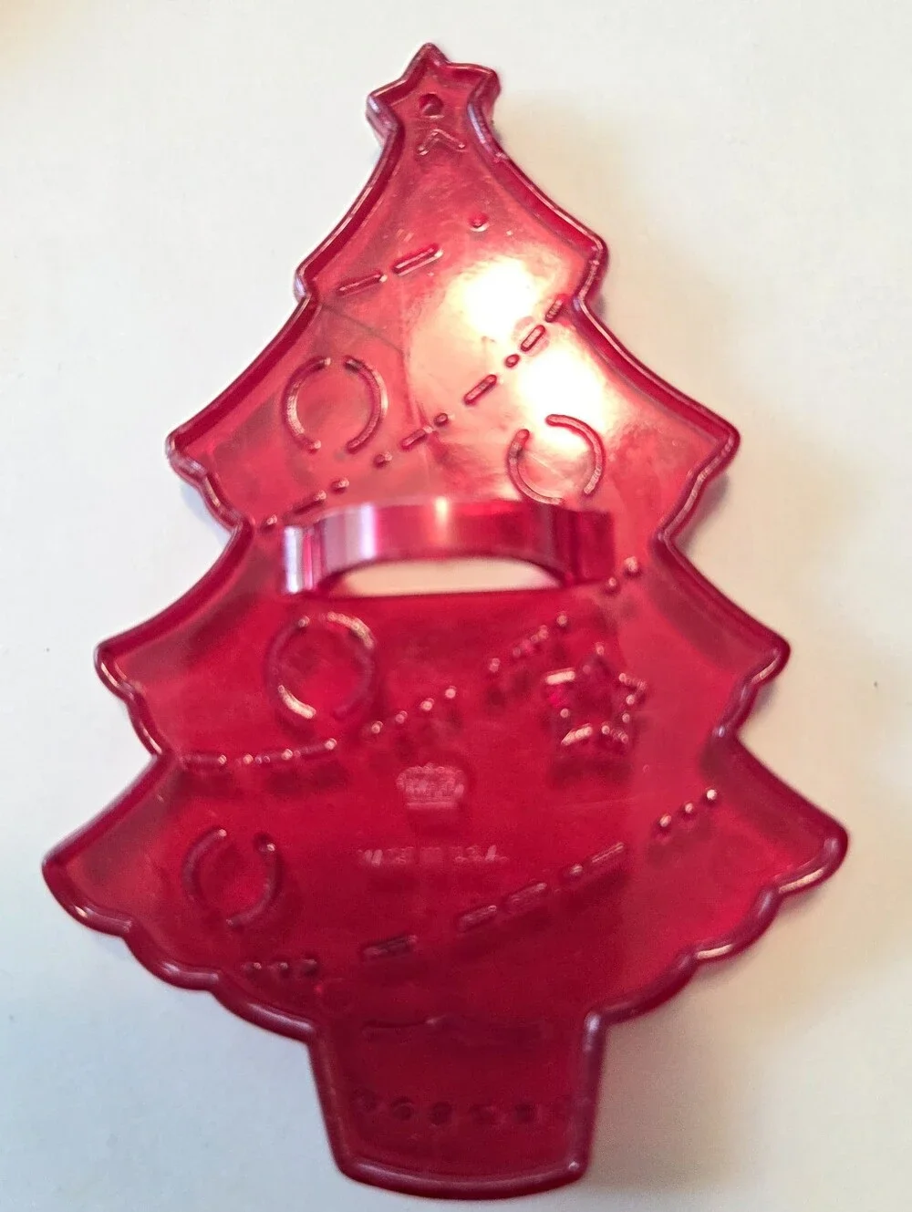 Vintage Christmas HRM Cookie Cutters Set of 9 Red Plastic 60s Ornaments USA